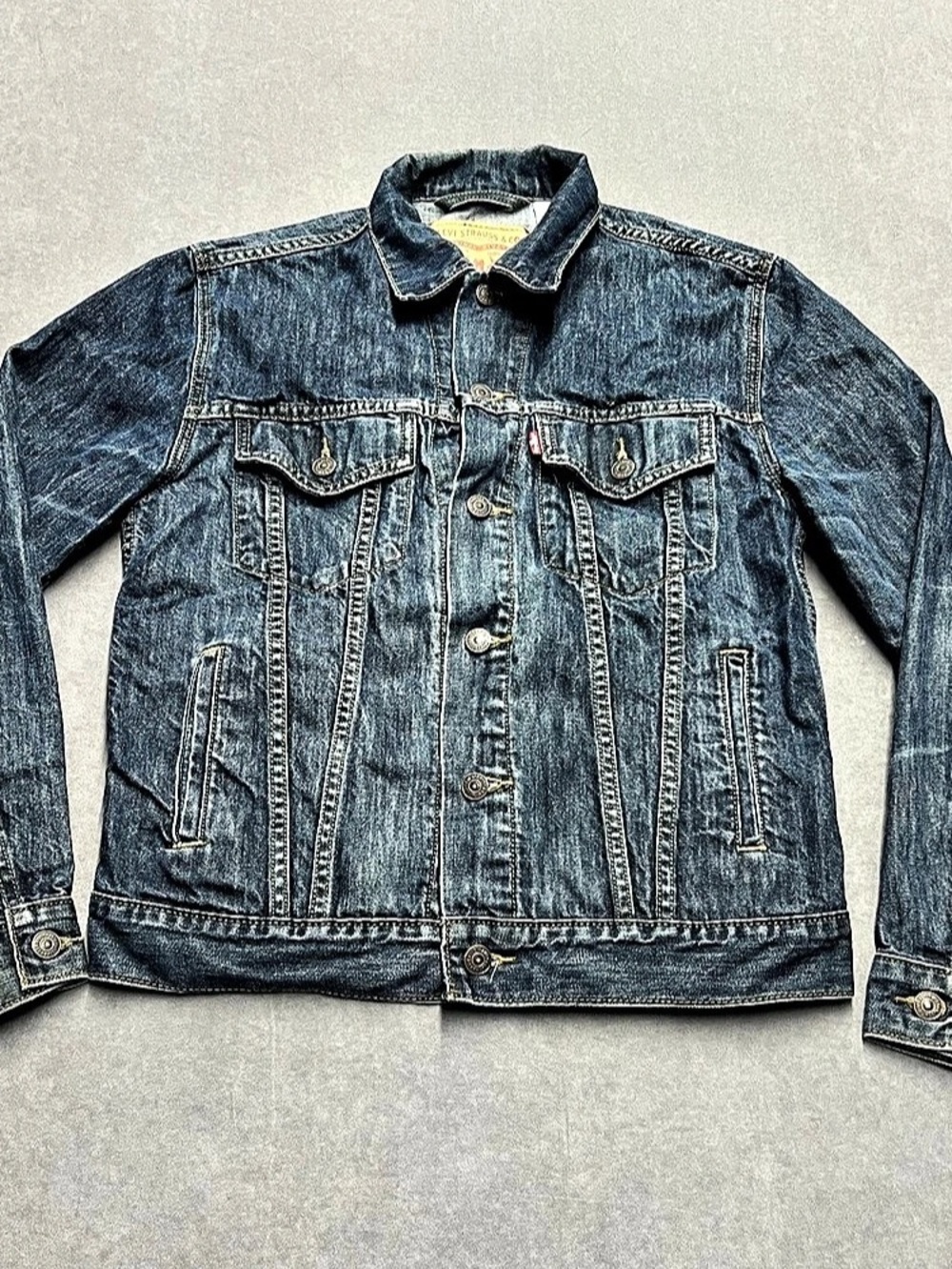 Levi's Trucker Jacket Denim Blue Size Medium